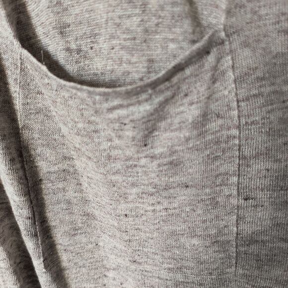 Eileen Fisher Cardigan Sweater 3X Oatmeal Organic Linen Open Duster LagenlooK - Picture 9 of 16